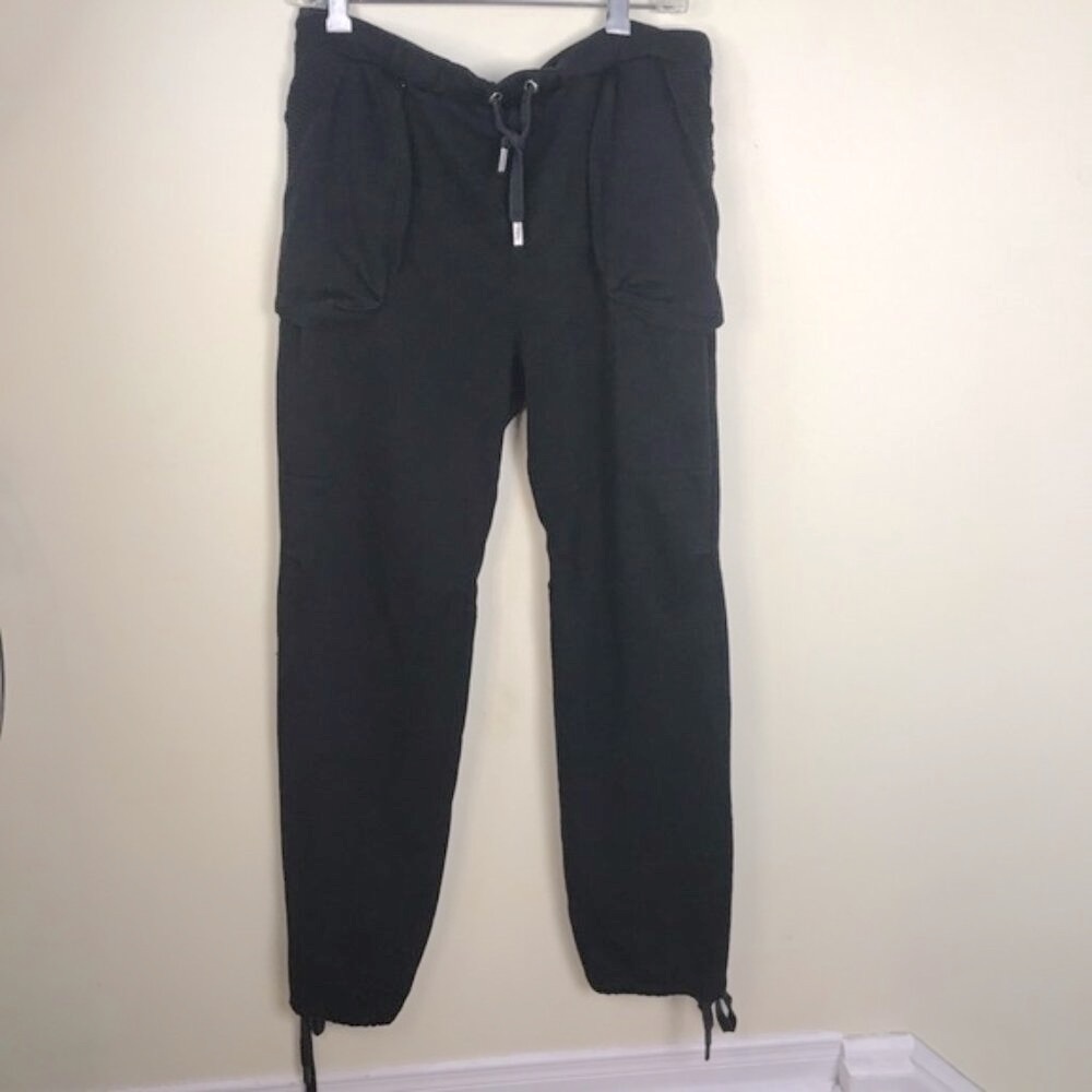 TNA Aritzia Track Pants Joggers Pockets Cotton Drawstring Workout Stretch Cozy L